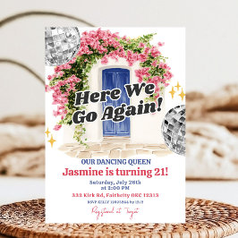 Amalfi Coast birthday party 招待状