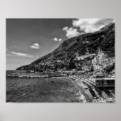 Amalfi Coast Black And Photographyポスター ポスター (正面)