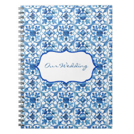 Amalfi Coast Blue White Tiles Italy  ノートブック