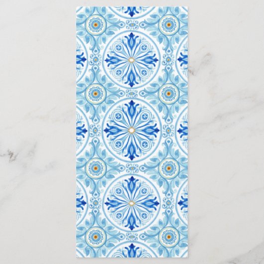 Amalfi Coast Bon Appetit Wine & Cheese Wedding メニュー (裏面)