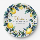 Amalfi Coast Ciao Baby Paper Plates | Lemon Wreath ペーパープレート (正面)
