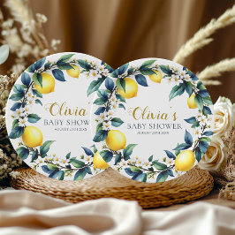Amalfi Coast Ciao Baby Paper Plates | Lemon Wreath ペーパープレート