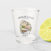 Amalfi Coast Cliff Houses – Italian Seaside  ショットグラス (正面)