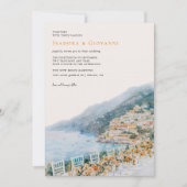 Amalfi Coast Destination Wedding Invitation 招待状 (正面)