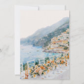Amalfi Coast Destination Wedding Invitation 招待状 (裏面)