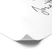 Amalfi Coast Italyの結婚歓迎の看板ポスター ポスター (角)