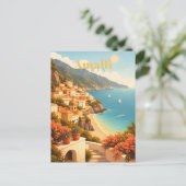  Amalfi Coast Italy ポストカード (スタンド正面)
