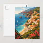  Amalfi Coast Italy ポストカード (正面/裏面)