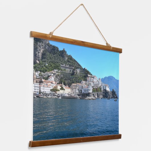 Amalfi Coast Italy 吊り下げ型タペストリー (傾斜あり)
