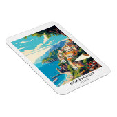 Amalfi Coast Italy Retro Travel Souvenir  マグネット (右側)