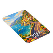 Amalfi Coast Italy Riviera Vintage Travel マグネット (右側)