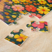 Amalfi Coast Italy Riviera Vintage Travel Puzzle ジグソーパズル (側面)