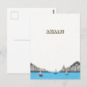 Amalfi Coast Italy Travel ポストカード (正面/裏面)
