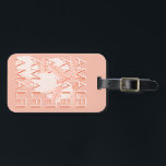 Amalfi Coast, Italy Travel Art, 名門私立校風のMinimalist ラゲッジタグ<br><div class="desc">美しいミニマリストのアマルフィ海岸の旅行アートデザインは、誰の人生に完璧な追加になるだろう。</div>