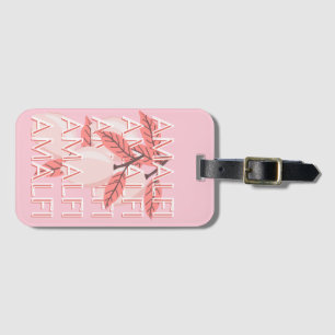 Amalfi Coast, Italy Travel Art, Summer Travel Art ラゲッジタグ