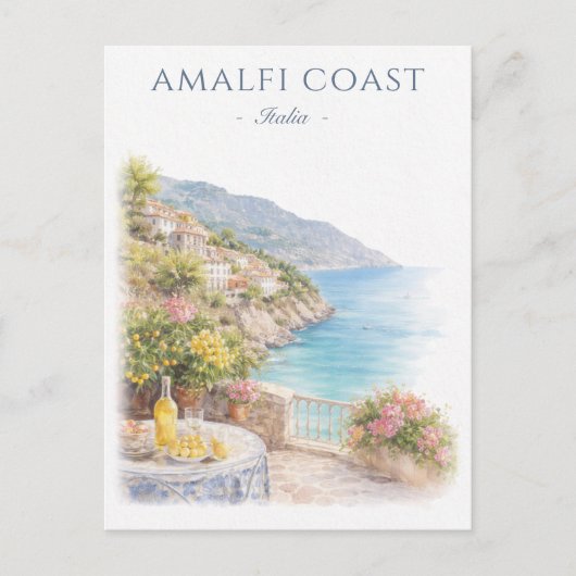 Amalfi Coast Italy Vacation Travel ポストカード (正面)