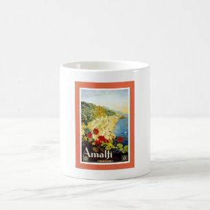 Amalfi Coast, Italy Vintage旅行広告 コーヒーマグカップ