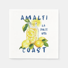 Amalfi Coast – La Dolce Vita Limoncello  スタンダードカクテルナプキン