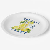 Amalfi Coast – La Dolce Vita Limoncello  ペーパープレート (アングル)