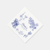 Amalfi Coast Lemon Bridal Shower Cocktail Napkins  スタンダードカクテルナプキン (角)