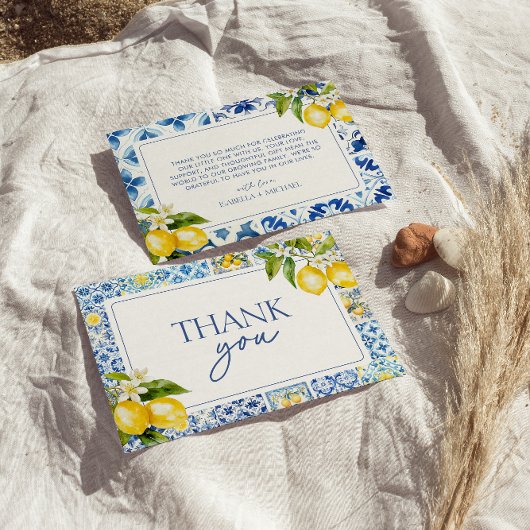 Amalfi Coast Lemon Thank You Card