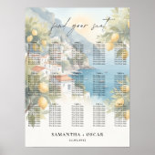 Amalfi Coast Lemon Wedding ポスター (正面)