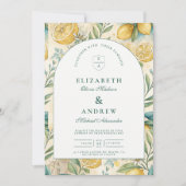 Amalfi Coast Lemon Wedding 招待状 (正面)