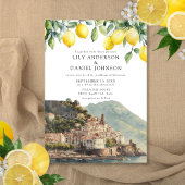 Amalfi Coast Lemons Italian Wedding 招待状