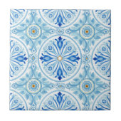 Amalfi Coast Mediterranean Cobalt Blue Tile タイル (正面)