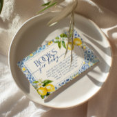 Amalfi Coast Mediterranean Lemon Books for Baby エンクロージャーカード