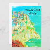 Amalfi Coast of Italyアーティストによるポストカード (正面/裏面)