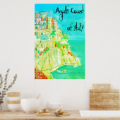 Amalfi Coast of Italy Art 11" X 14" poster ポスター (キッチン)