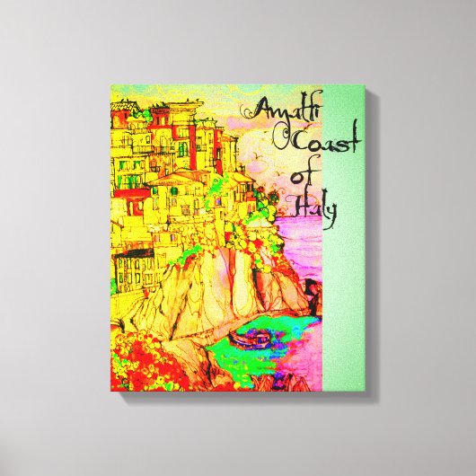 Amalfi Coast of Italy Canvas Print by artist キャンバスプリント (正面)