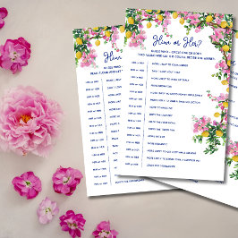 Amalfi Coast Pink Lemons彼または彼女のゲーム チラシ