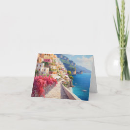 Amalfi Coast Positano Italy Thank You Card サンキューカード