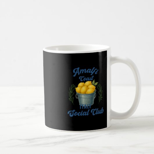Amalfi Coast Social Club Italy Souvenir Lemon Vaca コーヒーマグカップ (右)