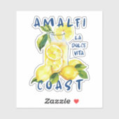 Amalfi Coast Sticker – La Dolce Vita Limoncello  シール (シート)