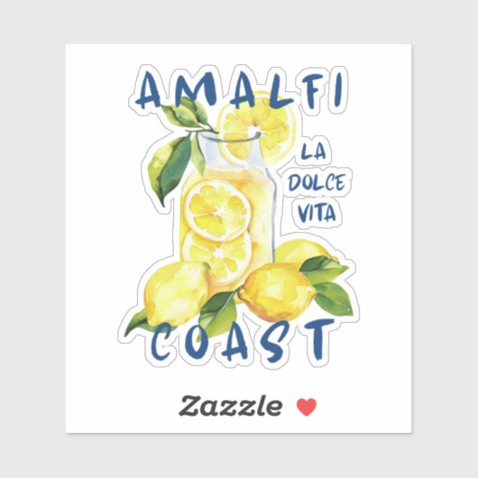 Amalfi Coast Sticker – La Dolce Vita Limoncello  シール (シート)