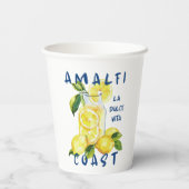Amalfi Coast Sticker – La Dolce Vita Limoncello  紙コップ (裏面)