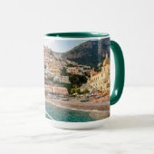 Amalfi Coast Sunset Personalized Mug マグカップ (正面右)