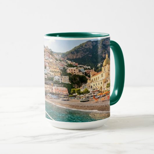 Amalfi Coast Sunset Personalized Mug マグカップ (正面右)