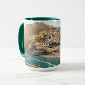 Amalfi Coast Sunset Personalized Mug マグカップ (正面左)