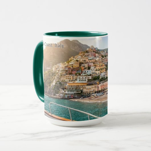 Amalfi Coast Sunset Personalized Mug マグカップ (正面左)