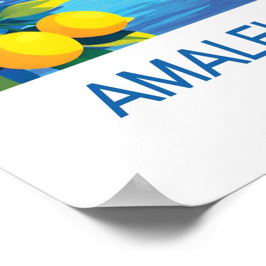 Amalfi Coast Travel Poster ポスター (角)