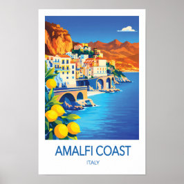 Amalfi Coast Travel Poster ポスター