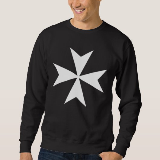 AMALFI FLAG MALTESE CROSS CAMPAGNIA ITALY Double s スウェットシャツ (正面)