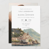 Amalfi Italian Destination Photo Wedding 招待状 (正面/裏面)