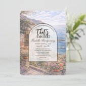 Amalfi Italian Themed Bridal Shower 招待状 (スタンド正面)