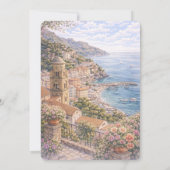 Amalfi Italian Themed Bridal Shower 招待状 (裏面)