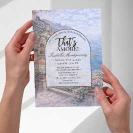 Amalfi Italian Themed Bridal Shower 招待状